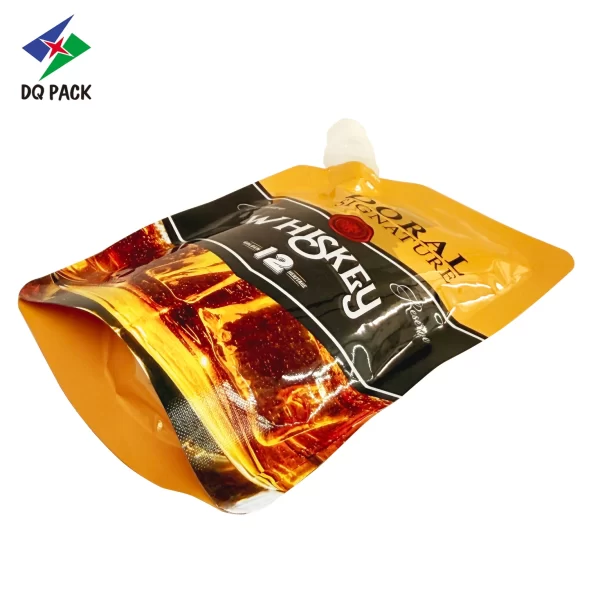Custom Printed Spout Pouch for Whiskey Liquid Packaging Manufacturer -DQ PACK (3)