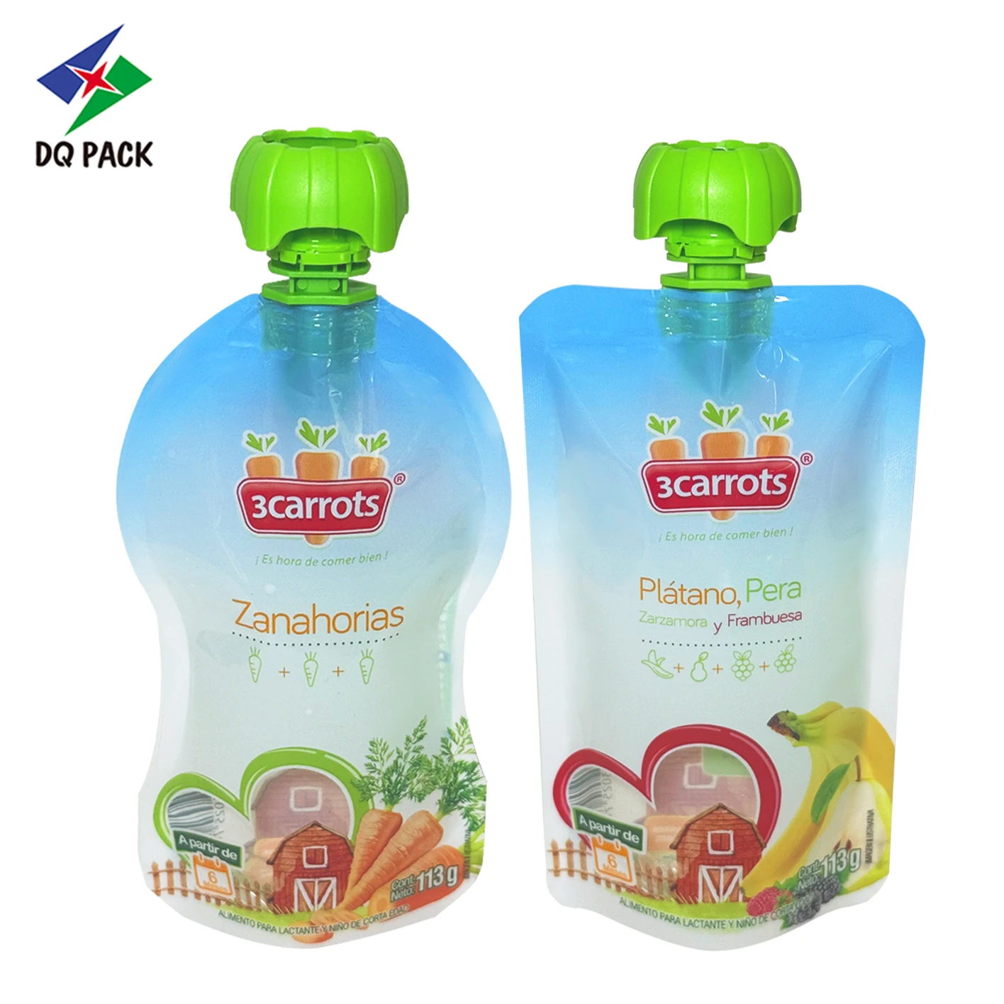 Custom Retort Spout Pouch for Baby Food - DQ PACK (1)