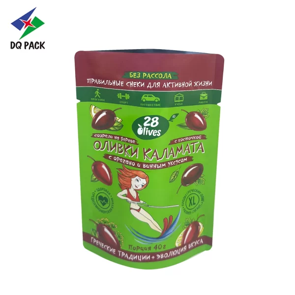 Custom Stand up Doypack for Olive Packaging Supplier -DQ PACK (1)