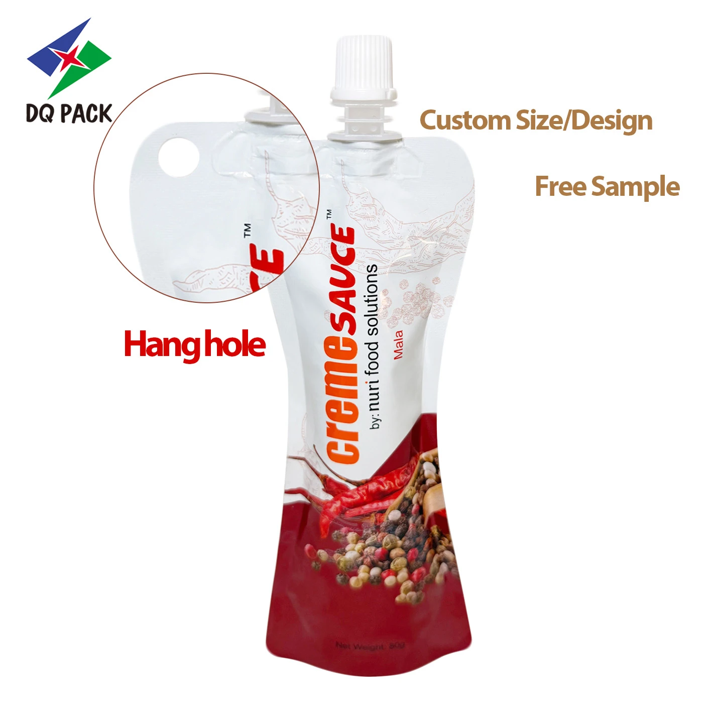 Spout Pouch for Chili Sauce Oil Packaging Supplier -DQ PACK (2)