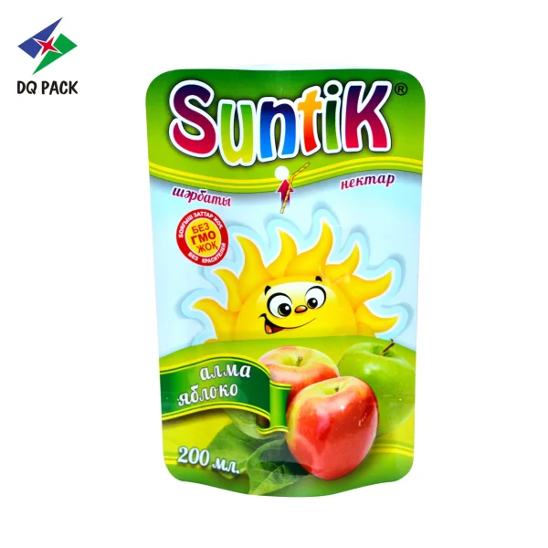 Custom Drink Pouch With Straw Juice Packaging Manufacturer- DQ PACK (4)