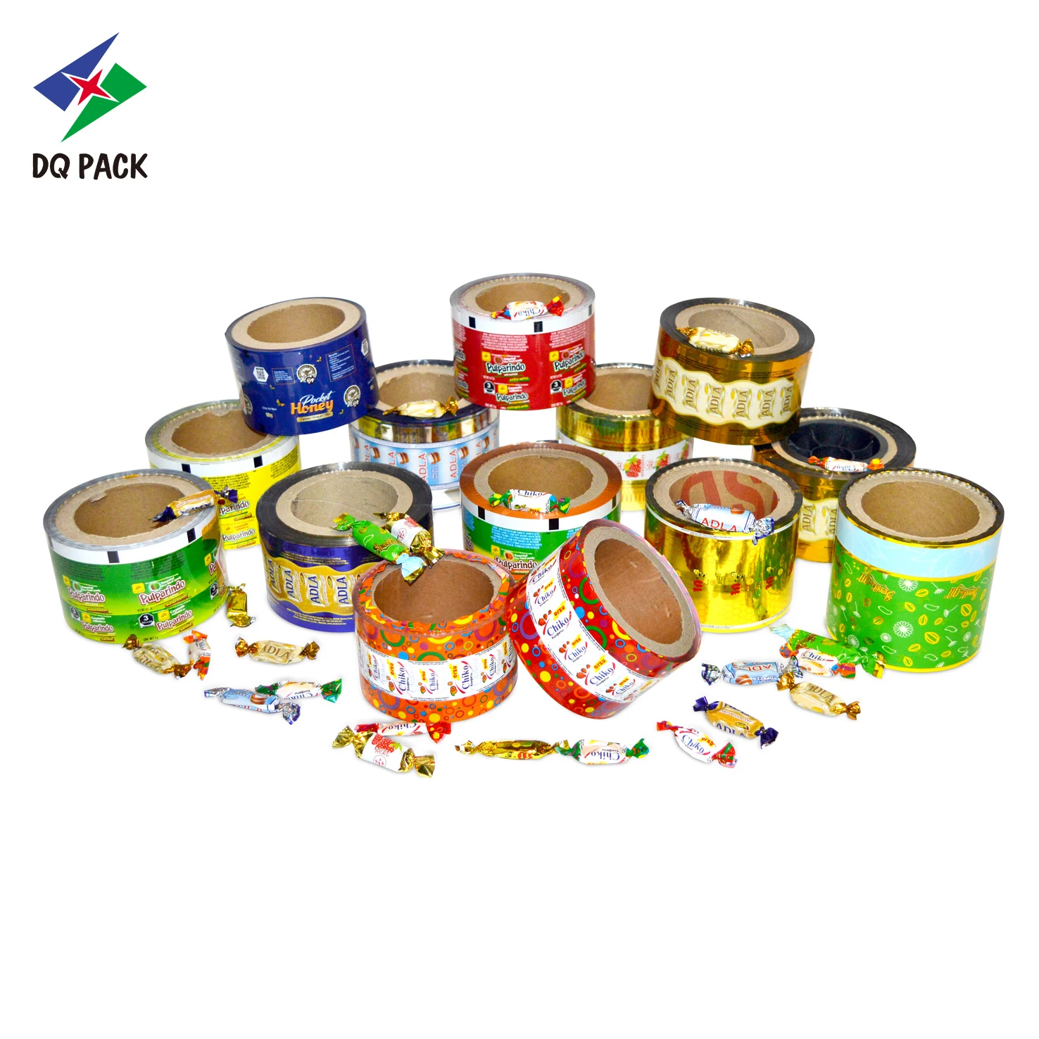 Custom PET Twist Wrap Film Roll for Candy Packaging Factory -DQ PACK (1)