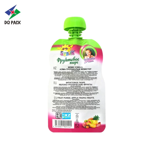 Custom Spout Pouch for Baby Food Juice Packaging Factory -DQ PACK (5)