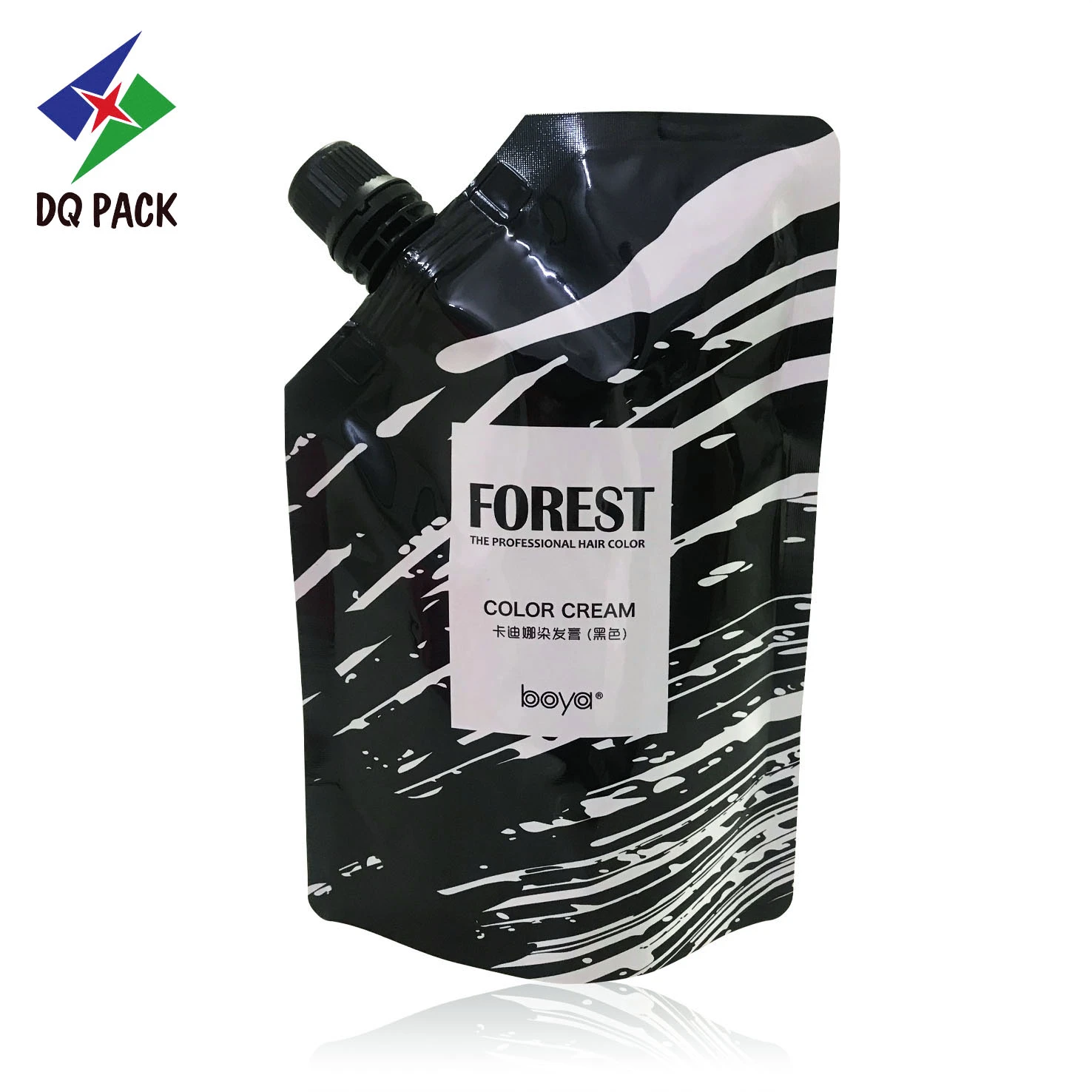 Pochette à bec personnalisée pour l'emballage de crème de coloration pour cheveux Fournisseur - DQ PACK (1)_(1)