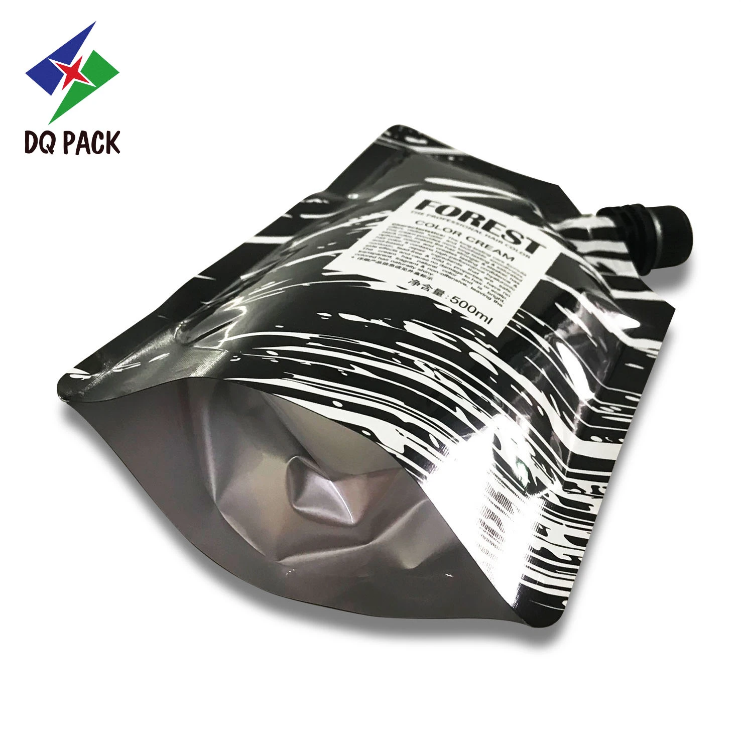 Pochette à bec personnalisée pour l'emballage des crèmes de coloration pour cheveux - DQ PACK (4)