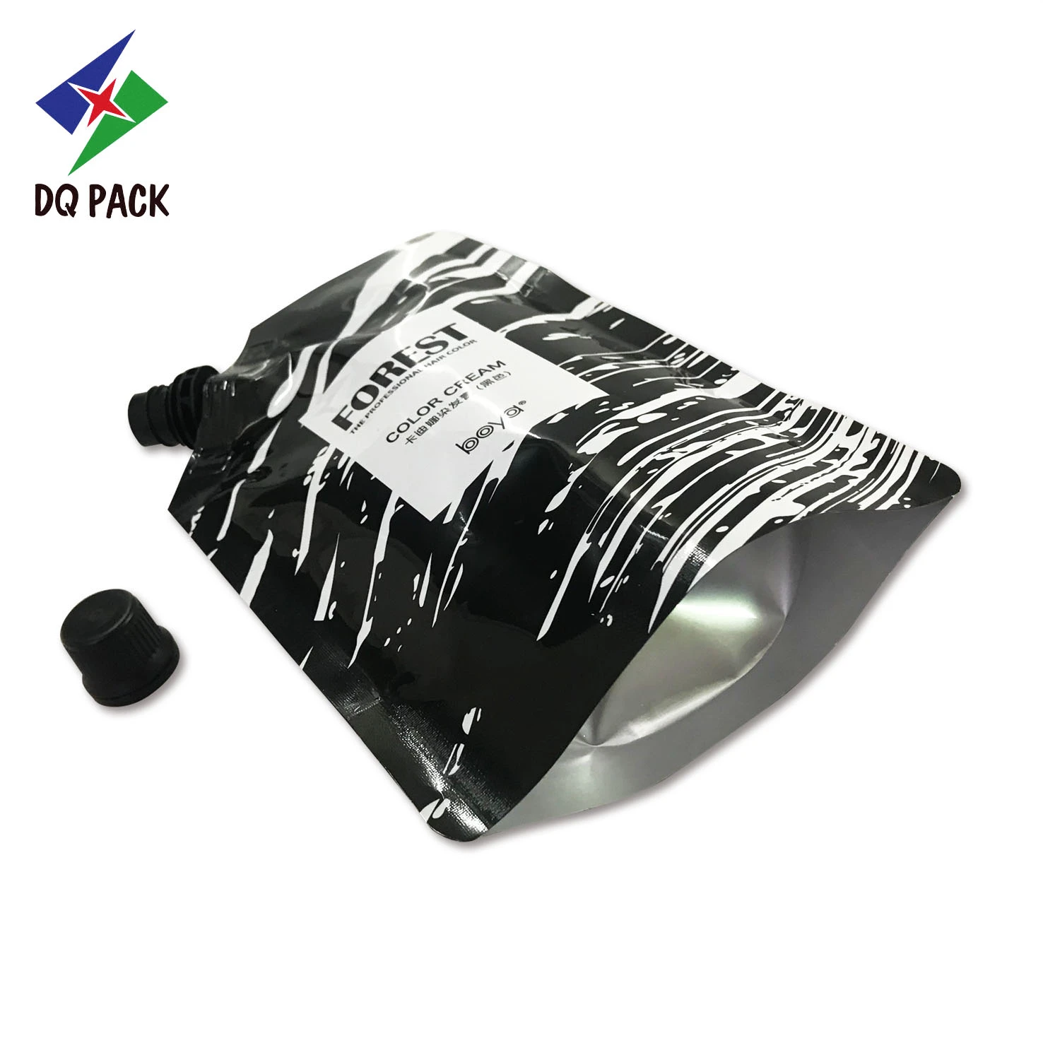 Pochette à bec personnalisée pour l'emballage de crème de coloration pour cheveux Fournisseur - DQ PACK (5)