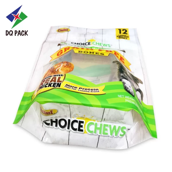 Custom Stand Up Zipper Pouch For Dog Treats Packaging Manufacturer- DQ PACK (2)