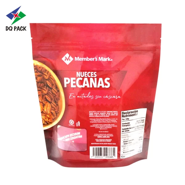 Custom Stand up Zipper Pouch for Pecans Nuts Packaging Manufacturer -DQ PACK (5)
