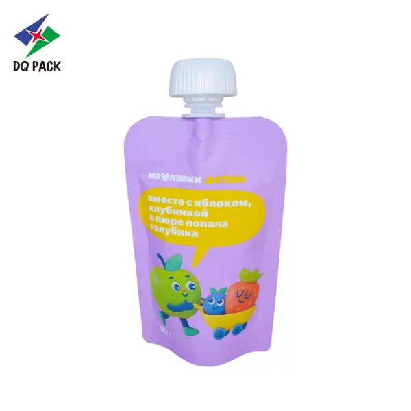 Matte gedruckt Stand up Spout Pouch für Baby Obst Verpackung Lieferant - DQ PACK (3)
