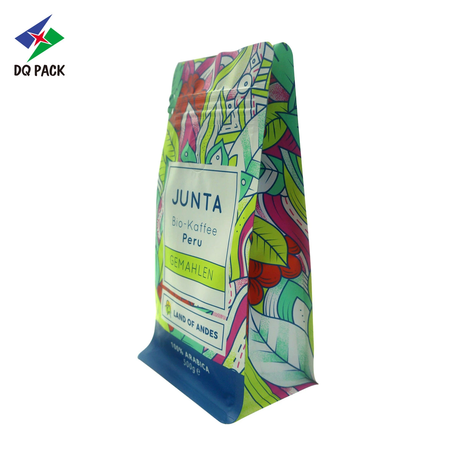 Premium Flat Bottom Zipper Pouch für Kaffeebohnen Verpackung Lieferant -DQ PACK (1)