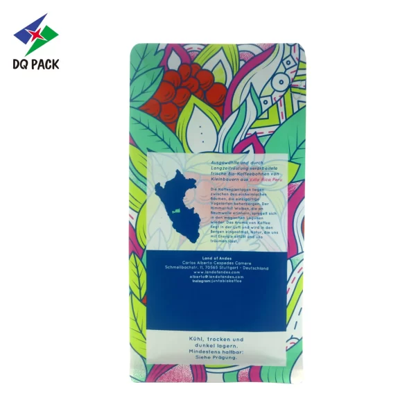 Premium Flat Bottom Zipper Pouch for Coffee Bean Packaging Supplier -DQ PACK (3)