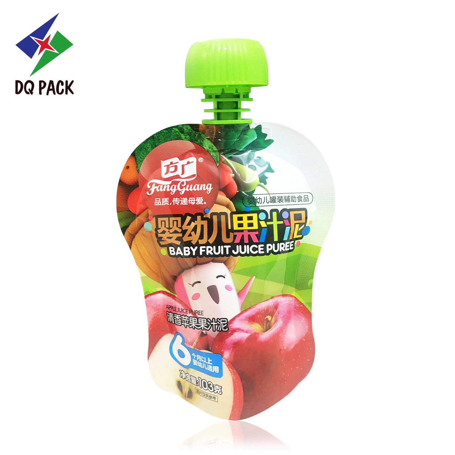 Custom 103g Spout Pouch for Fruit Puree Packaging Manufacturer -DQ PACK (3)