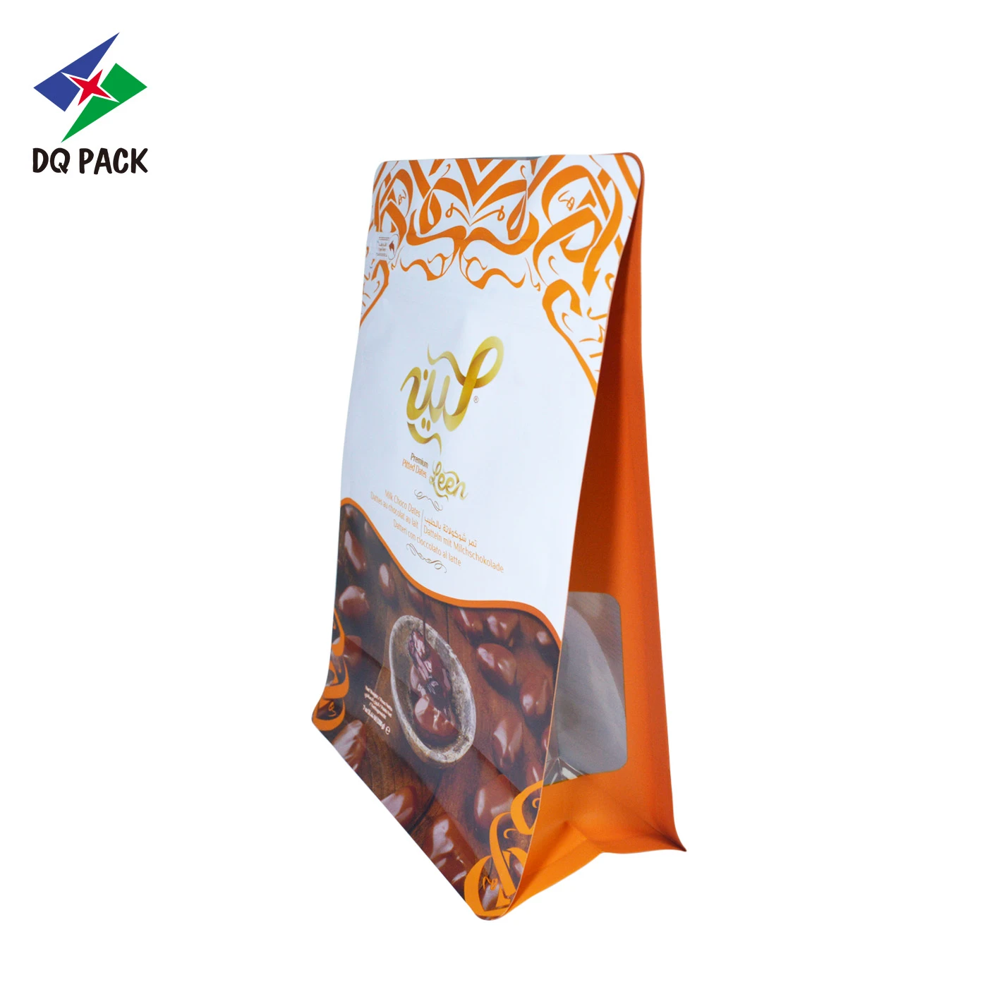 Custom Flat Bottom Pouch for Chocolate Snacks Packaging Manufacturer -DQ PACK (1)