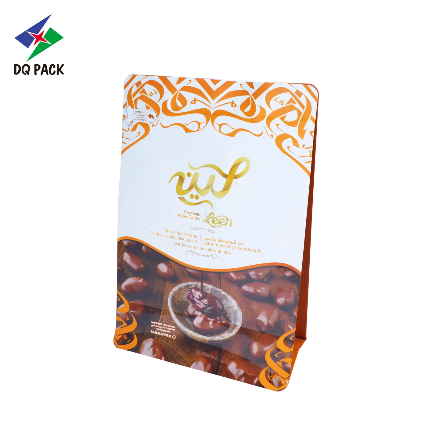 Custom Flat Bottom Pouch for Chocolate Snacks Packaging Manufacturer -DQ PACK (3)