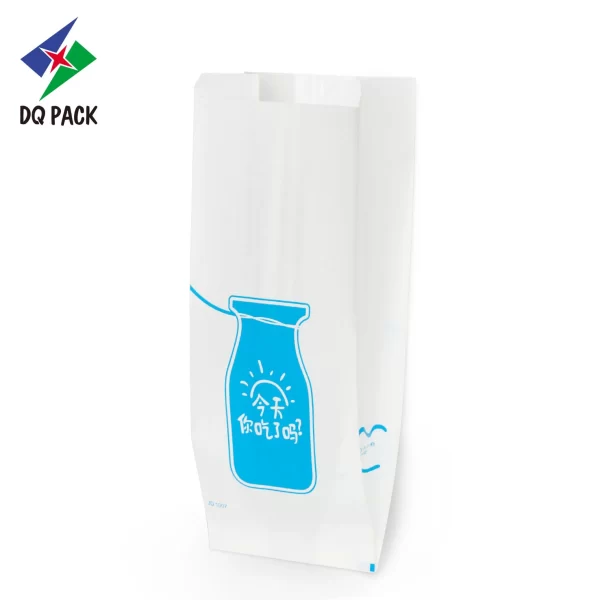 Custom Gusset Paper Bag for Baguette Bread Packaging Manufacturer -DQ PACK (3)