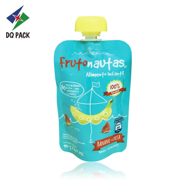 Custom Squeeze Spout Pouch for Yogurt Puree Packaging Facotory - DQ PACK (5)