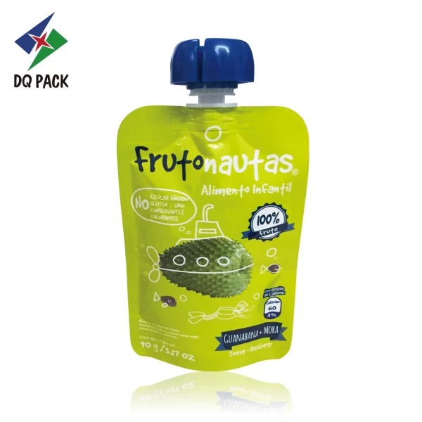 Custom Squeeze Spout Pouch for Yogurt Puree Packaging Facotory - DQ PACK (6)
