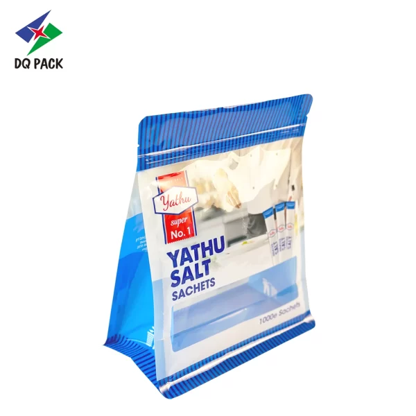 Flat Bottom Zipper Pouch for Salt Sachets Packaging Manufacturer -DQ PACK (5)