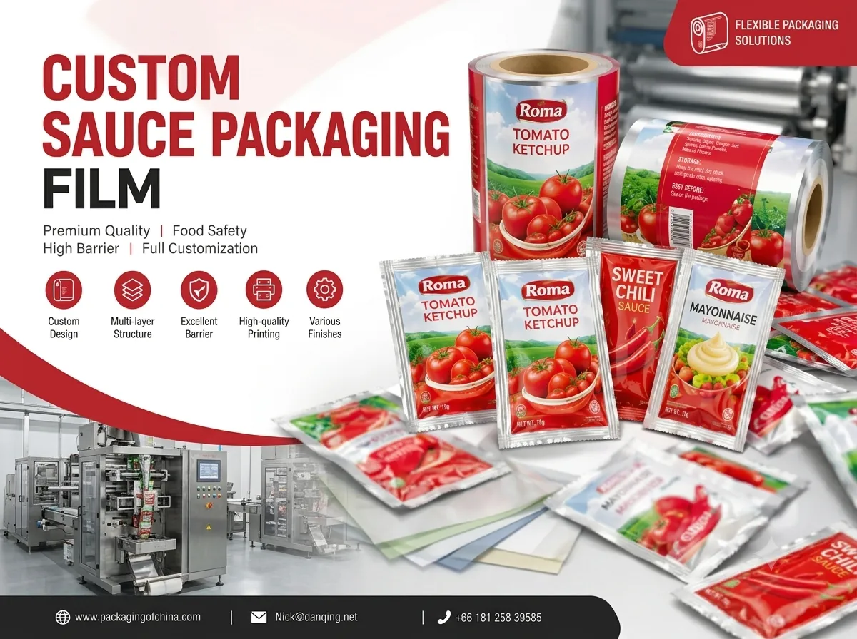 The Right Custom Sauce Packaging Film for Your Product