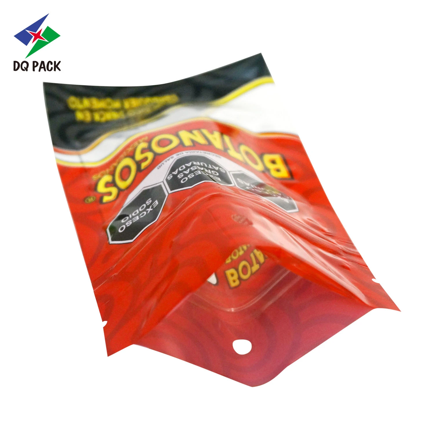 Custom 3 Side Seal Zipper Pouch for Spice Packaging Factory - DQ PACK (1)