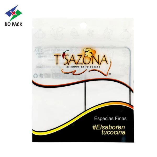 Custom 3 Side Seal Zipper Pouch for Spice Packaging Factory - DQ PACK (4)