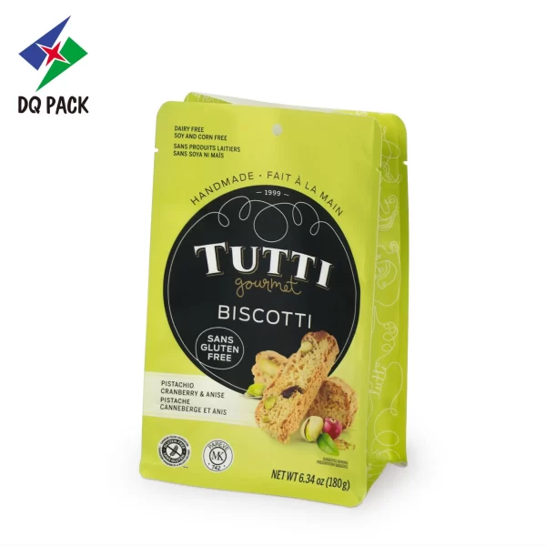 Custom Flat Bottom Bag for Cookie Packaging Supplier - DQ PACK (2)