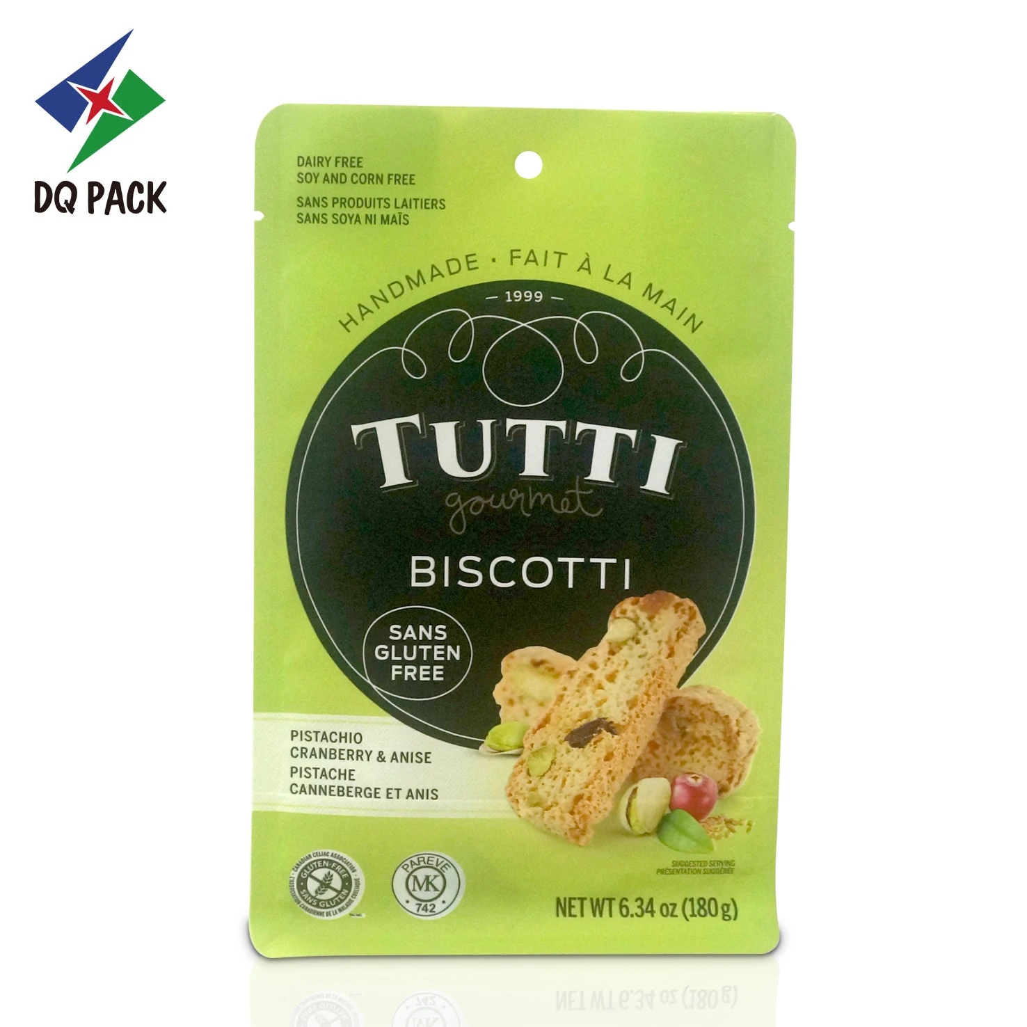 Custom Flat Bottom Bag for Cookie Packaging Supplier - DQ PACK (3)