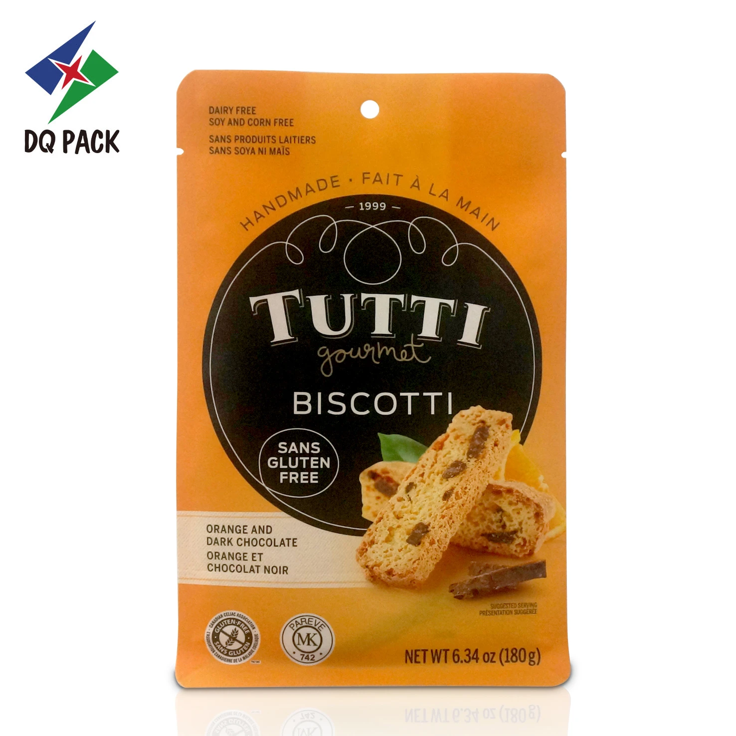 Custom Flat Bottom Bag for Cookie Packaging Supplier - DQ PACK (4)