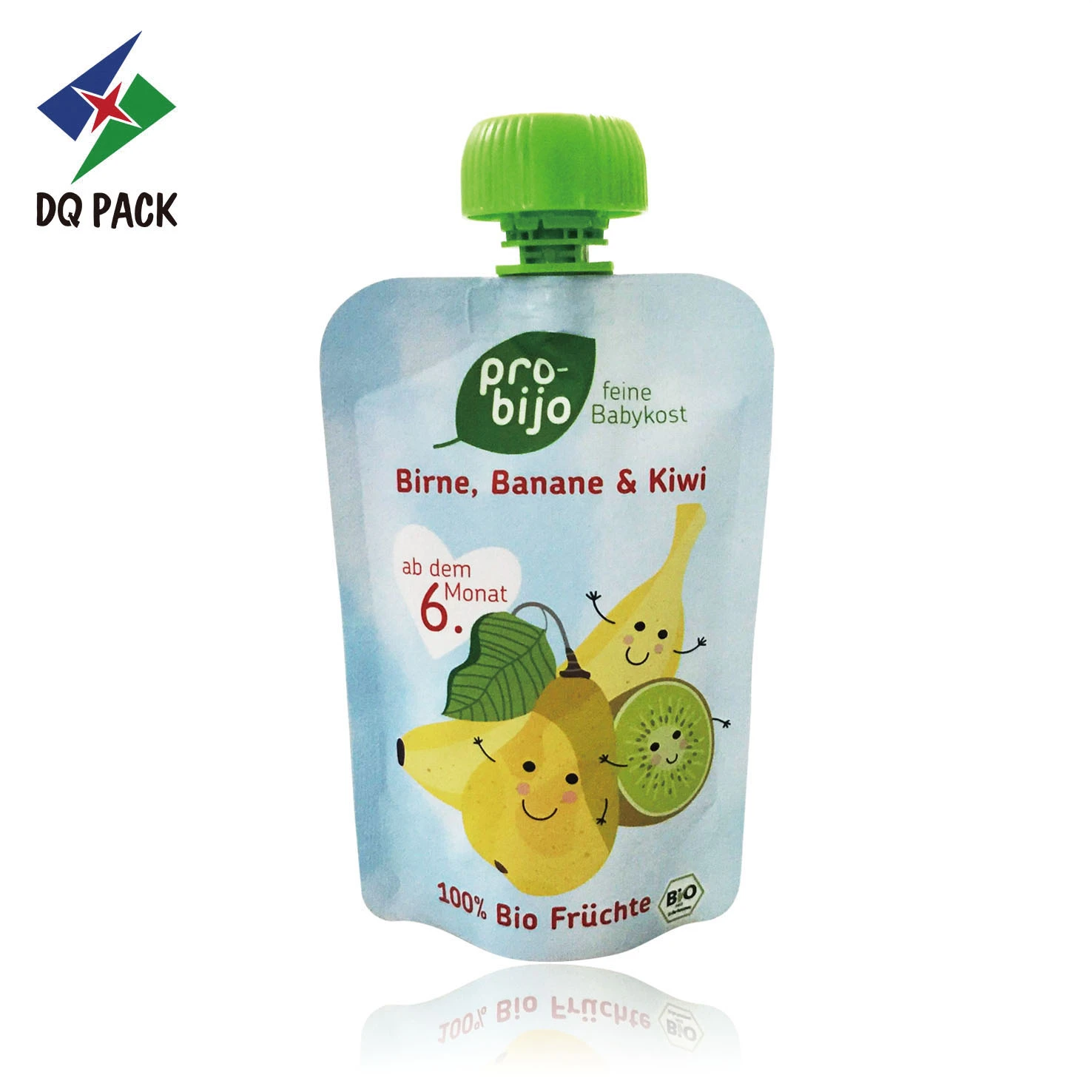 Custom Printed Foil Spout Bag for Fruit Puree Baby Food Packaging Manufacturer -DQ PACK (5)