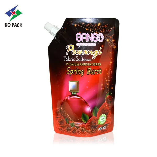 Custom Spout Pouch for Fabric Softener Liquid Soap Packaging Factory- DQ PACK (2)