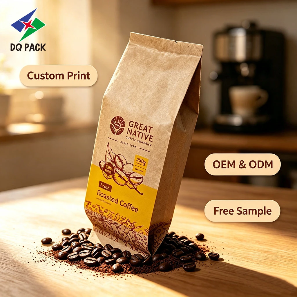 Wholesale Coffee Bag-Kraft Paper Side Gusset-DQ-PACK-1