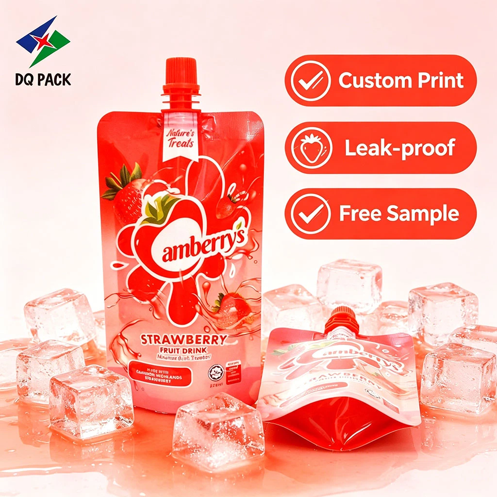 Wholesale Spout Pouch for Strawberry Juice-1