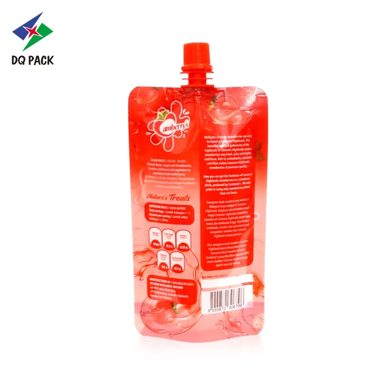 Wholesale Spout Pouch for Strawberry Juice-3