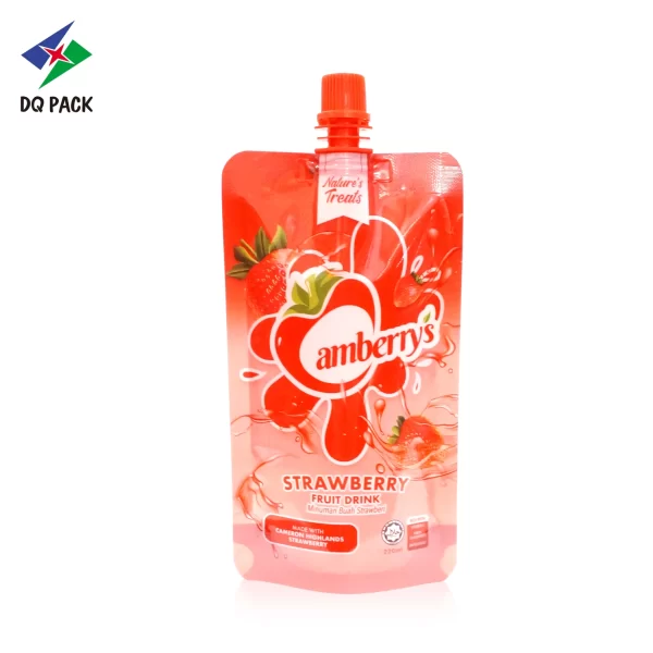 Wholesale Spout Pouch for Strawberry Juice-4