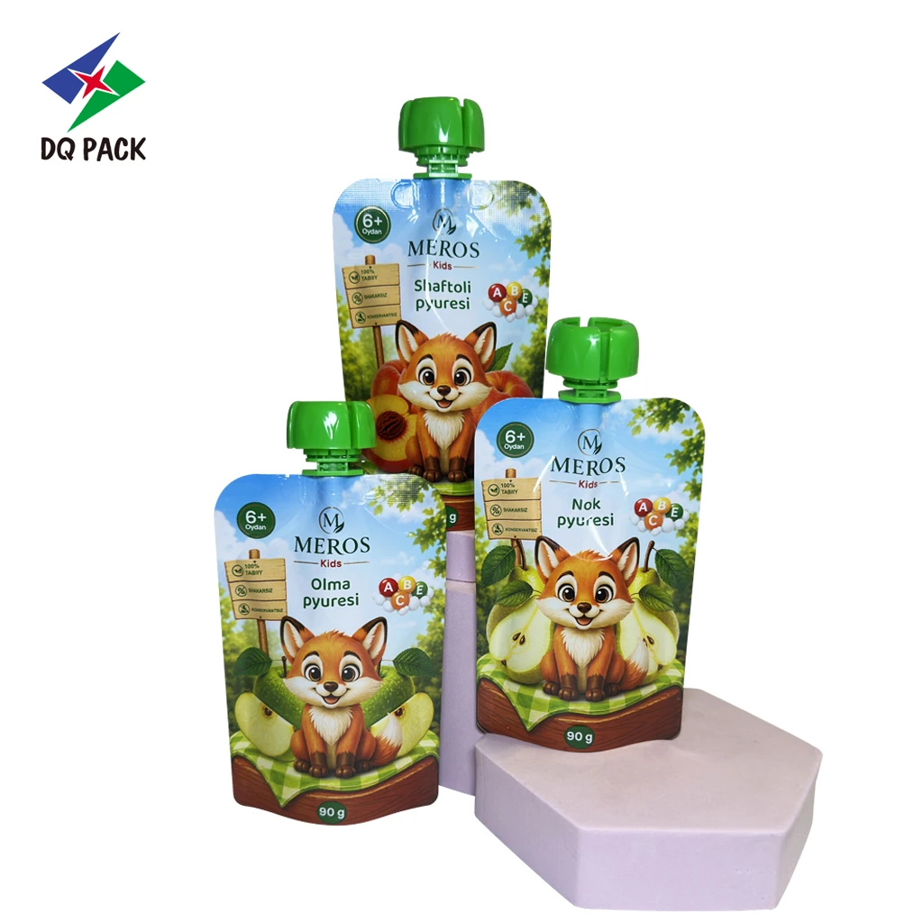 Custom Fruit Puree Spout PouchesStand-Up-8