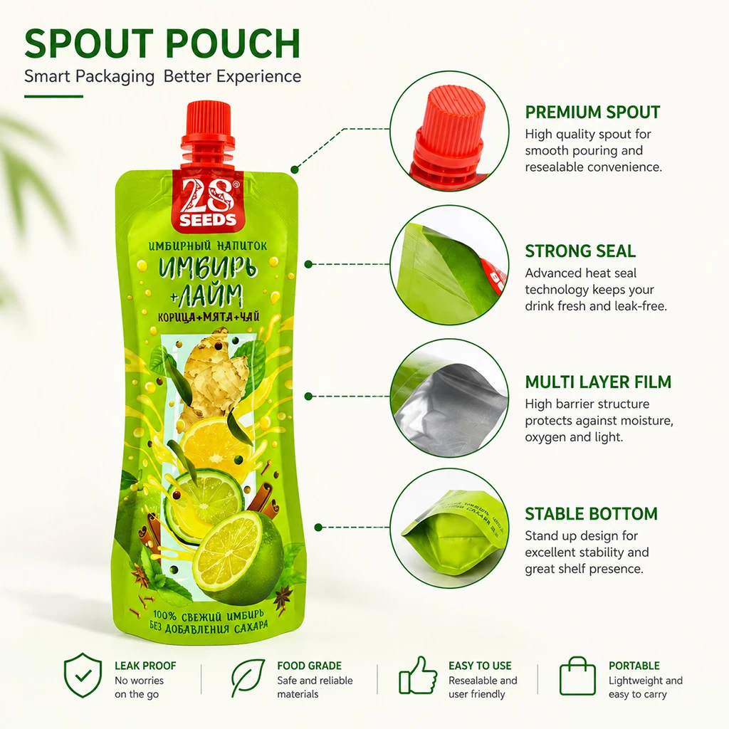 Custom Juice Spout Pouch-DQ-PACK-6