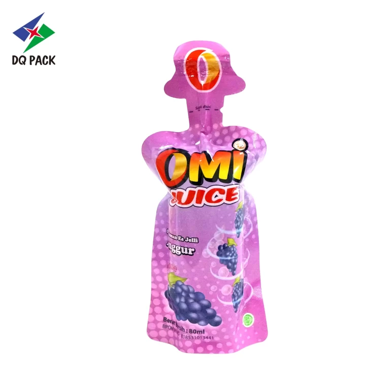 Custom Shape Plastic Juice Bag-Shaped Pouch-DQ PACK-3