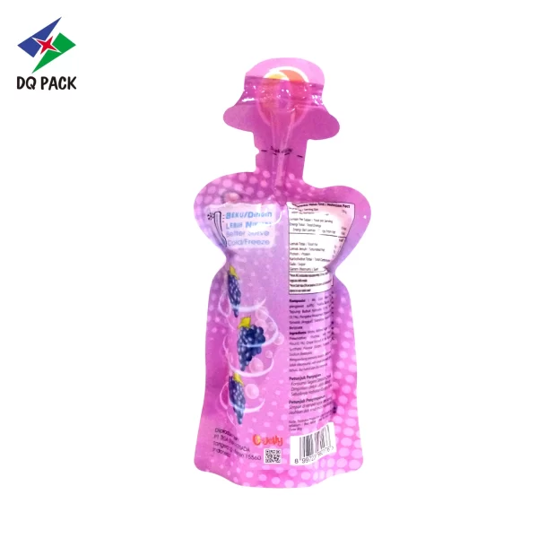 Custom Shape Plastic Juice Bag-Shaped Pouch-DQ PACK-4