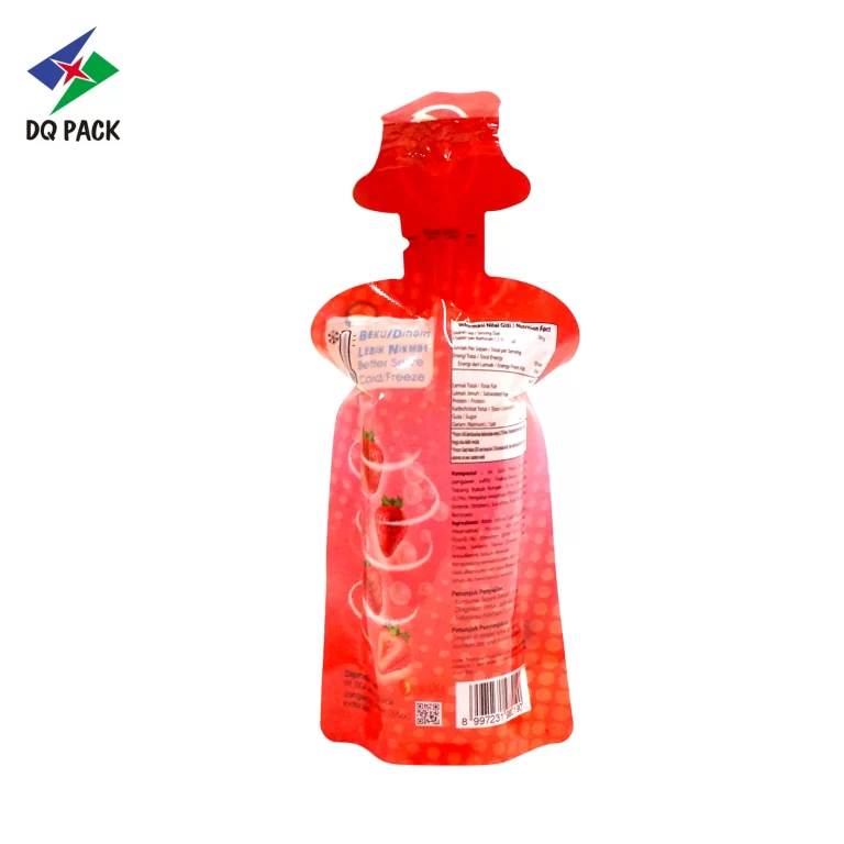 Custom Shape Plastic Juice Bag-Shaped Pouch-DQ PACK-5