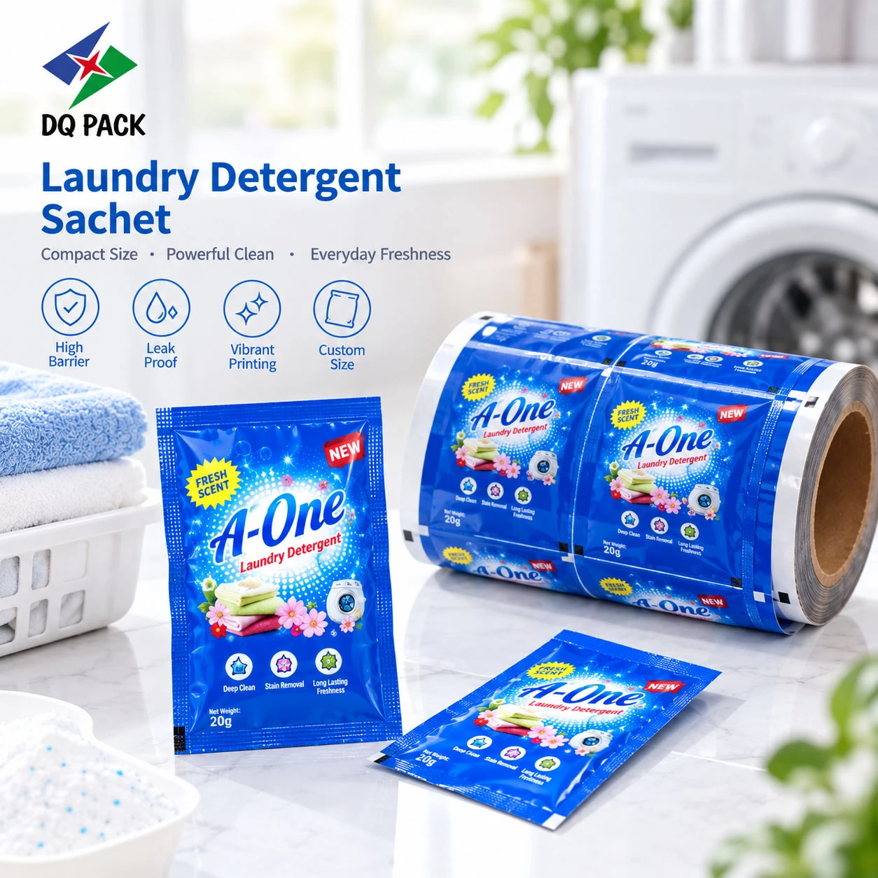 Custom Detergent Powder Bag Film Wholesale