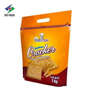 Custom Cracker Packaging Bag-Snack Stand-Up Zipper Pouch Supplier-1