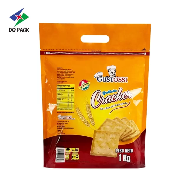 Custom Cracker Packaging Bag-Snack Stand-Up Zipper Pouch Supplier-3