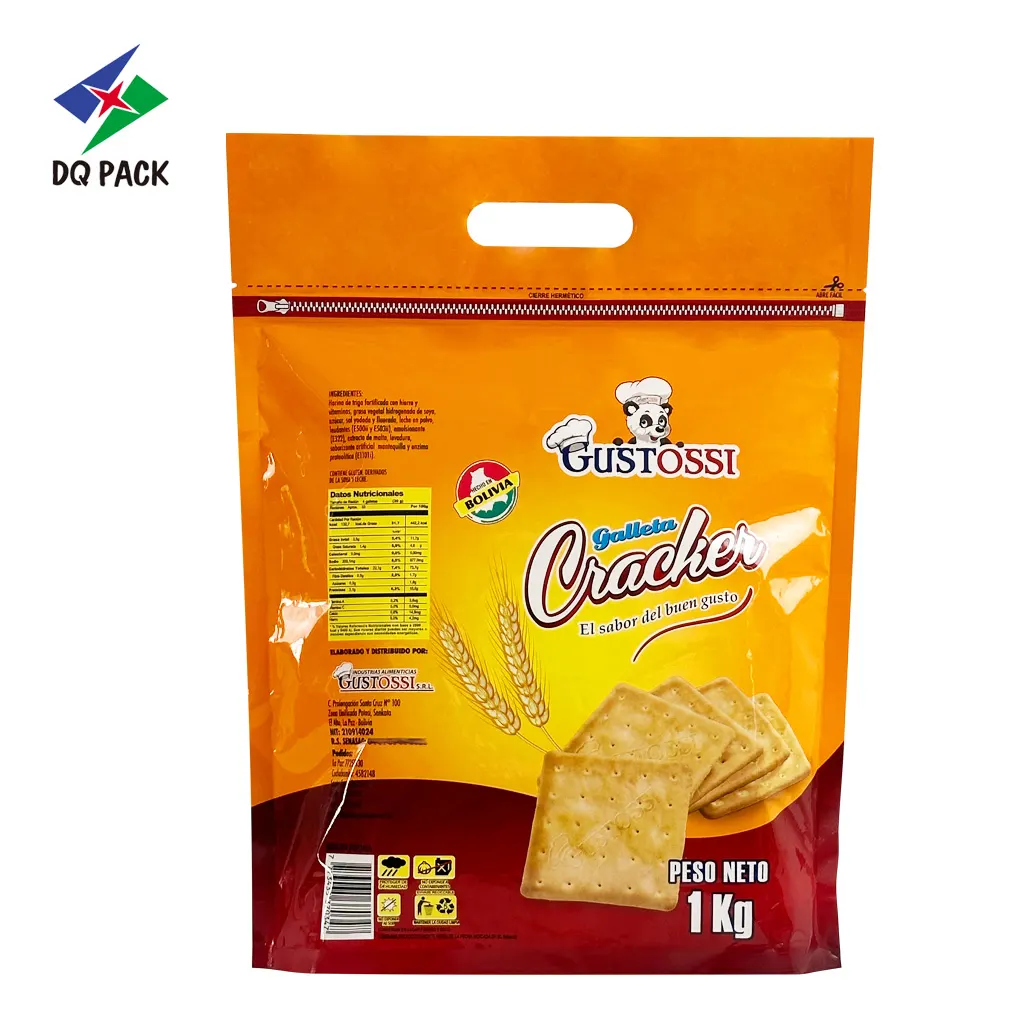 Custom Cracker Packaging Bag-Snack Stand-Up Zipper Pouch Supplier-3