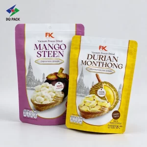 Custom Fruit Snack Packaging for Dried Durian-25g Stand-Up Zipper Pouches Wholesale-1