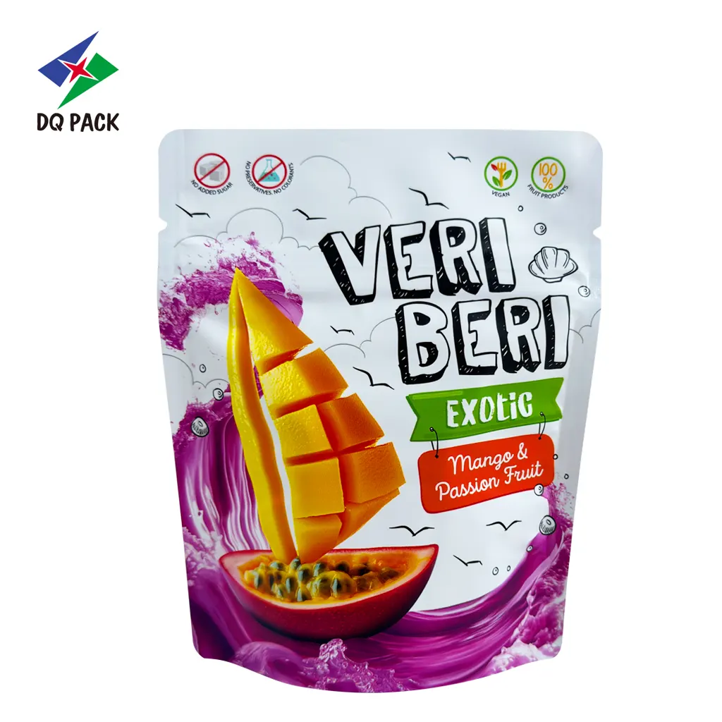 Custom Fruit Strips Snack Bag-Recyclable Stand-Up Zipper Pouches Wholesale-2