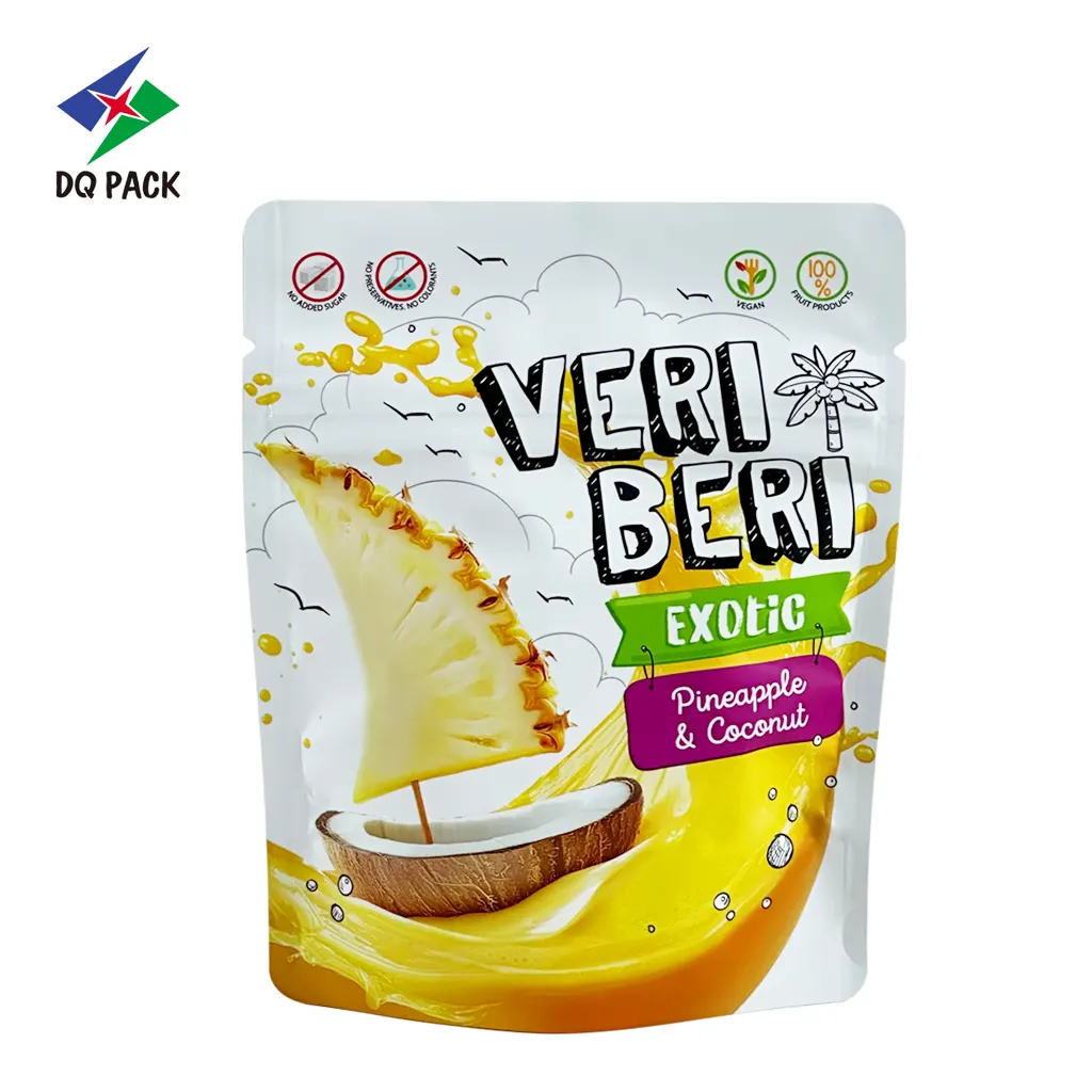 Custom Fruit Strips Snack Bag-Recyclable Stand-Up Zipper Pouches Wholesale-3