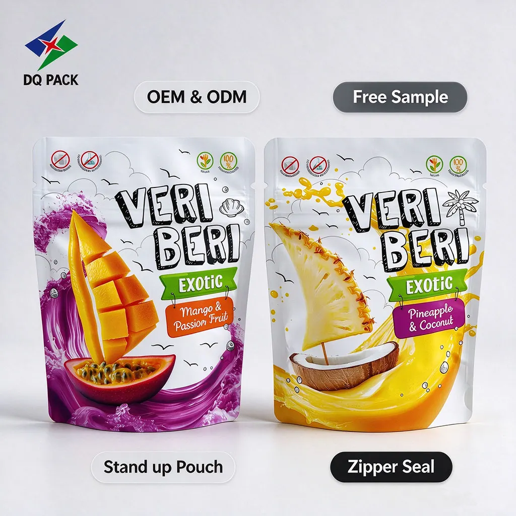 Custom Fruit Strips Snack Bag-Recyclable Stand-Up Zipper Pouches Wholesale-4