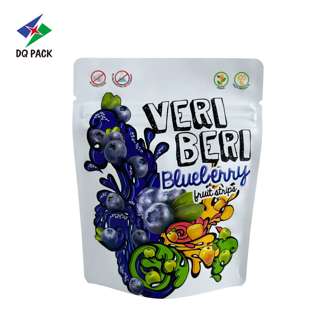 Custom Fruit Strips Snack Bag-Recyclable Stand-Up Zipper Pouches Wholesale-5