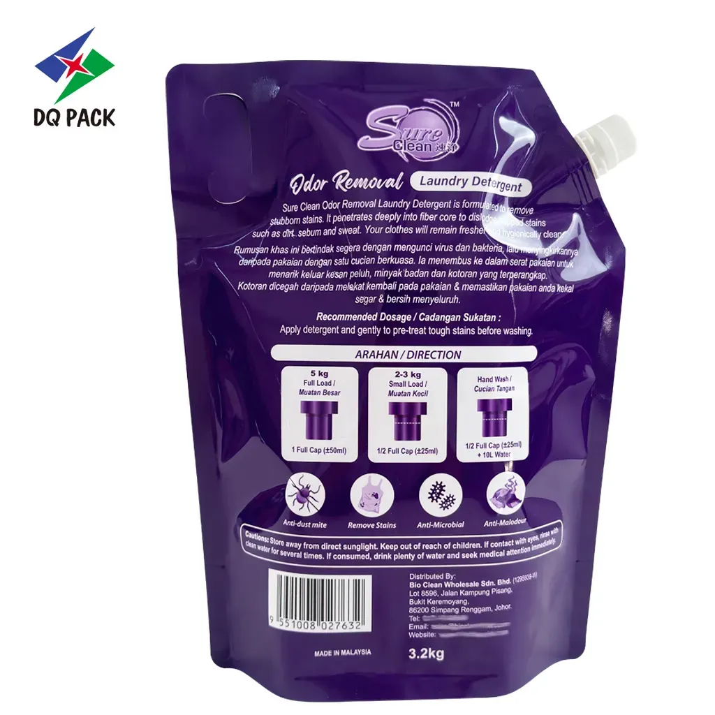 Custom Laundry Liquid Spout Pouch with Handle 3.5KG-2