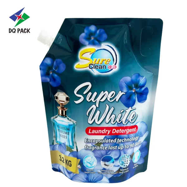 Custom Laundry Liquid Spout Pouch with Handle 3.5KG-4